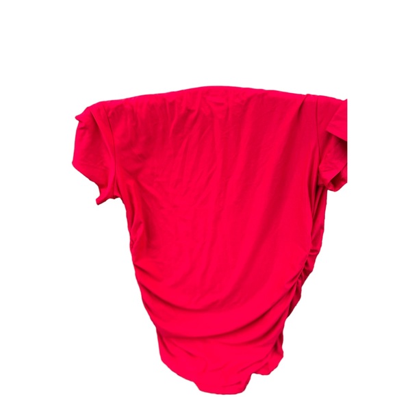 Time and Tru maternity red mistletoes shirt casual holiday themed NWT - Picture 4 of 5